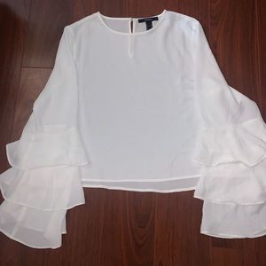 Forever 21 Tiered Ruffle-Sleeve Top